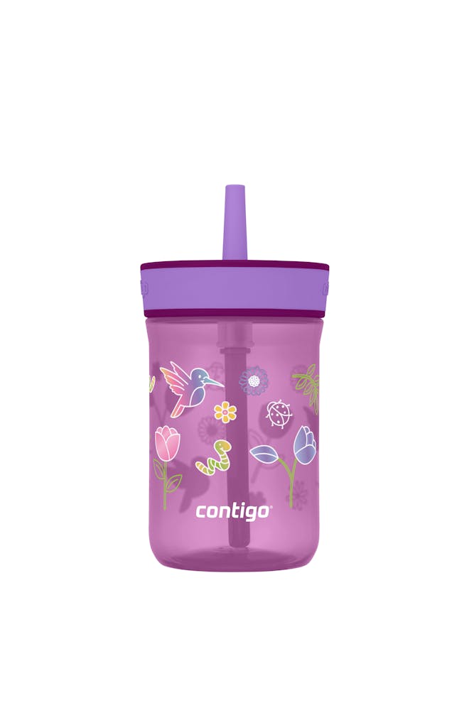 Kids’ Leighton Straw Tumbler with Spill-Proof Leak-Proof Lid, 14oz R2